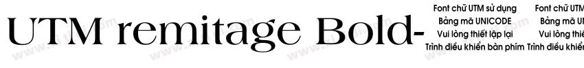 UTM remitage Bold字体转换